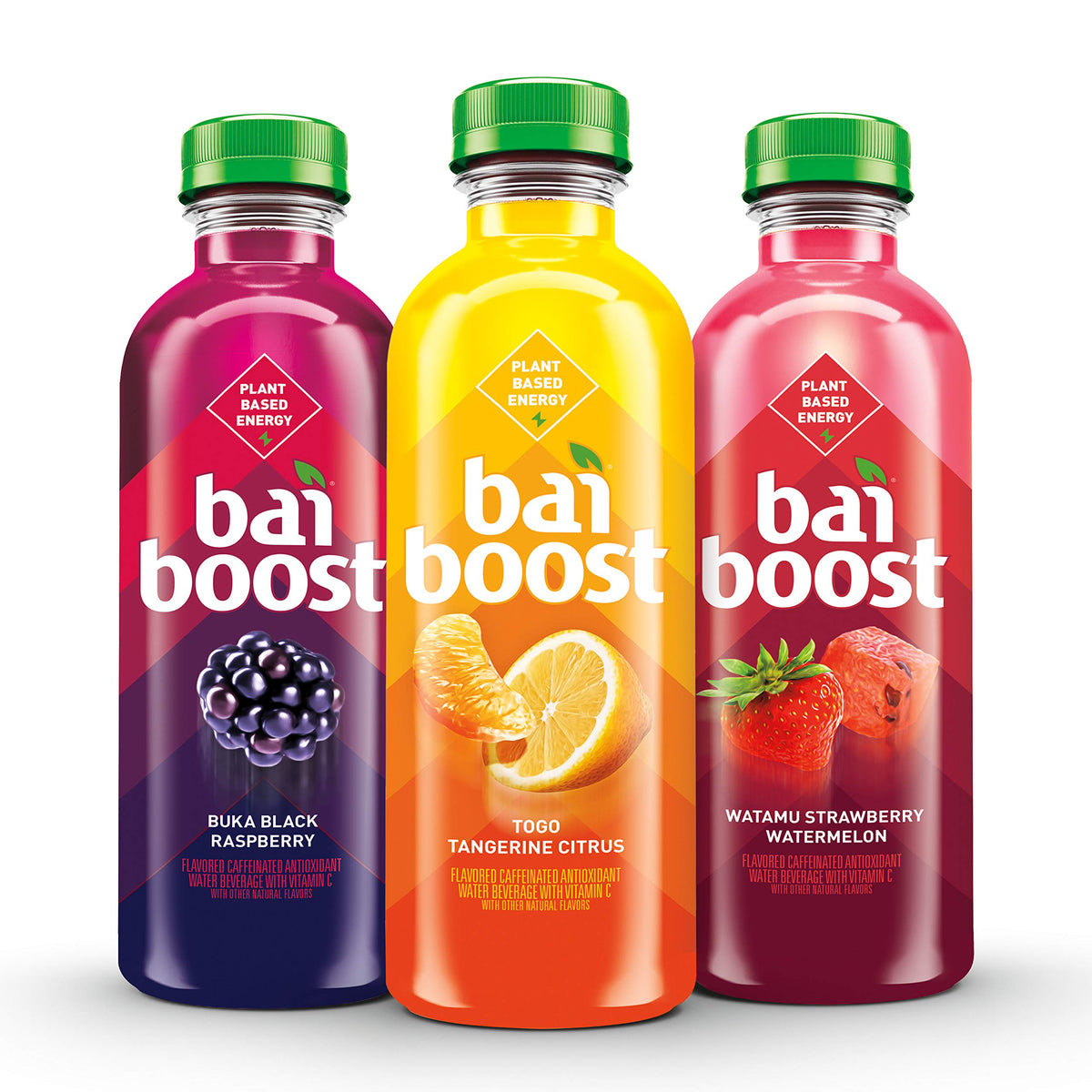Bai Boost Togo Tangerine Citrus, Antioxidant Infused Beverage, 18 fl oz bottle (Pack of 12)