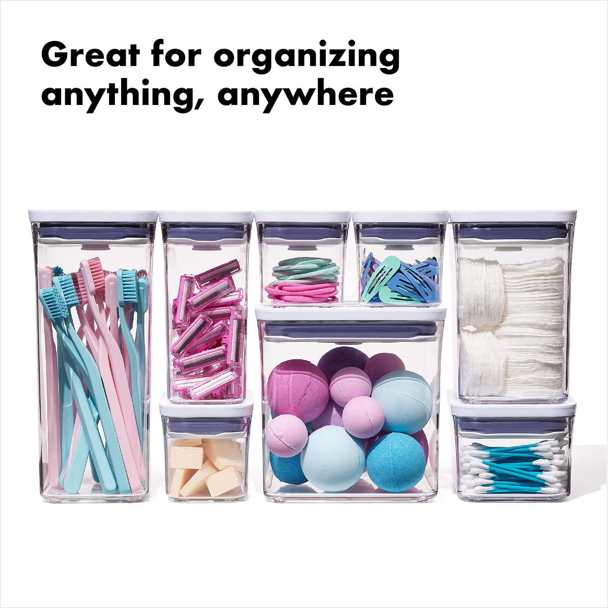 OXO Good Grips 10-Piece POP Container Set, White