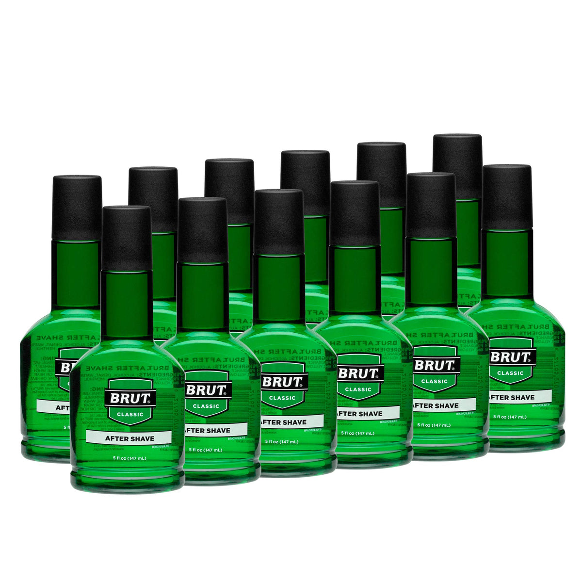 BRUT, After Shave, Solid, Classic scent , 5 oz., (12 Pack)