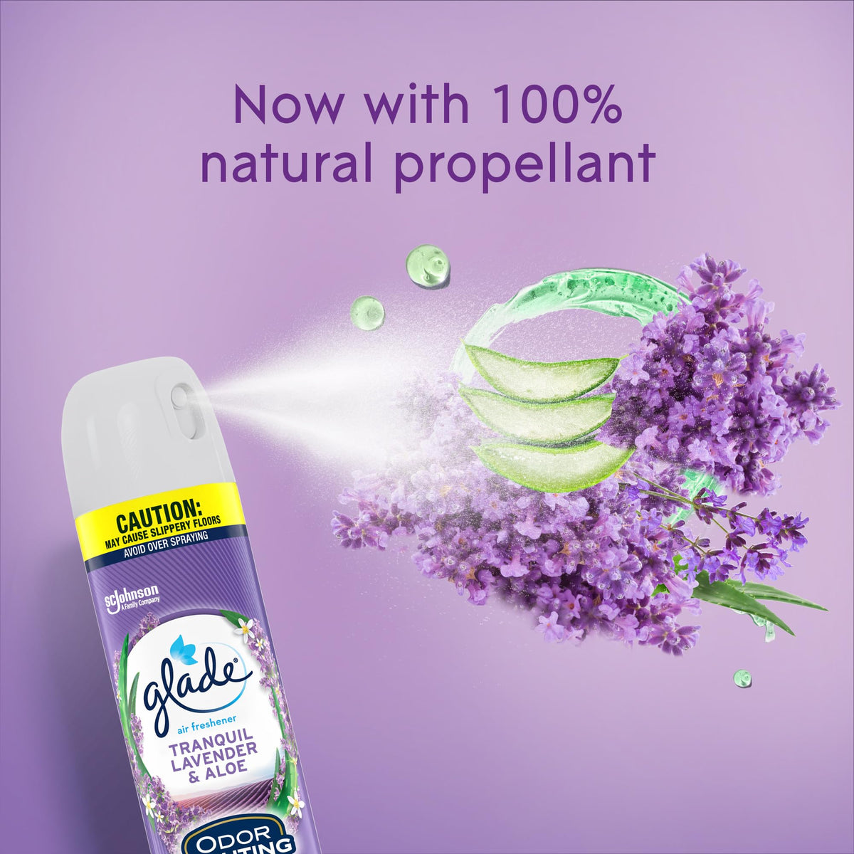 Glade Air Freshener Room Spray, Tranquil Lavender & Aloe, 8.3 oz, 6 Count