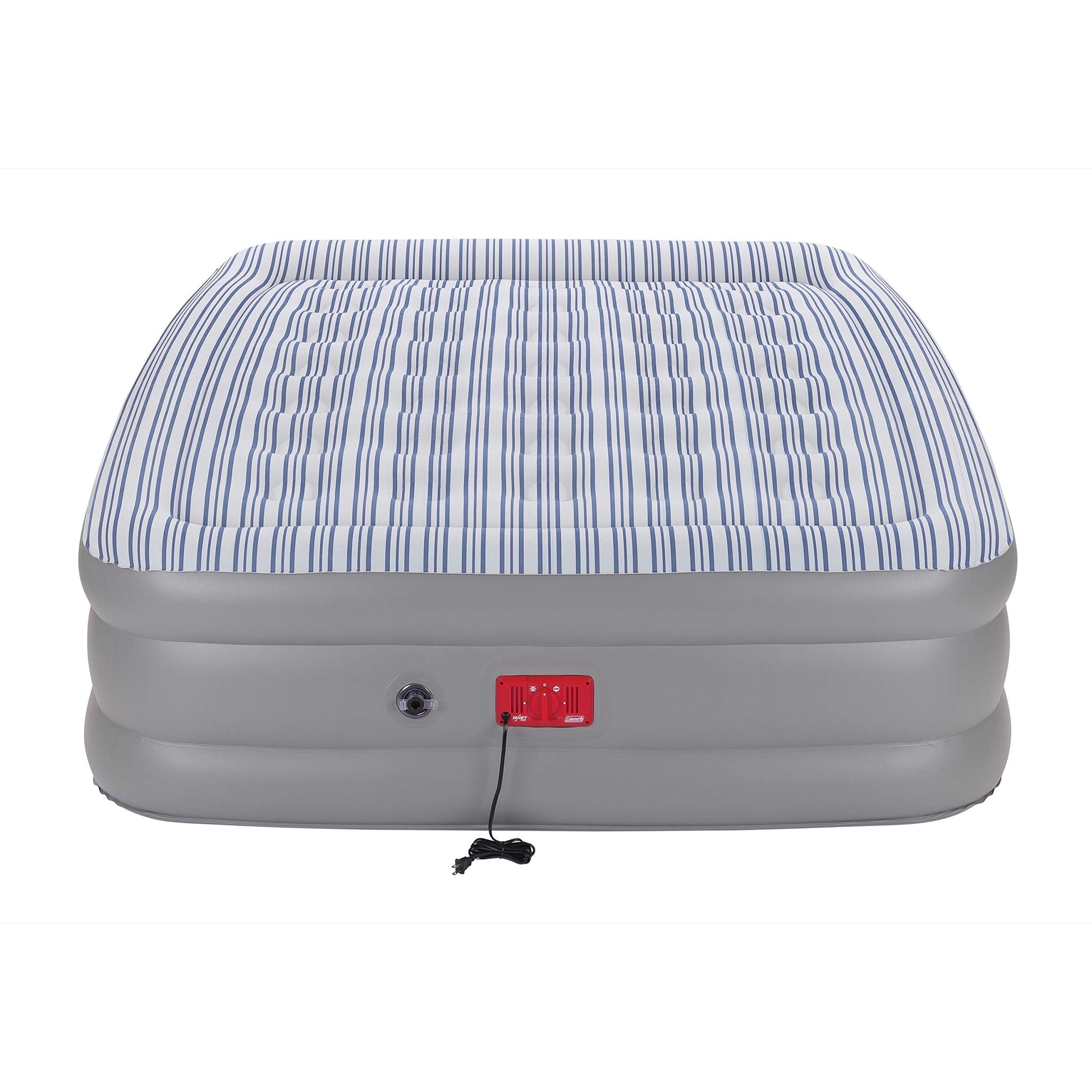 Coleman SupportRest Elite Double-High Air Mattress with Built-in 120V Pump, ComfortStrong Coil System, PillowStop Design - Queen