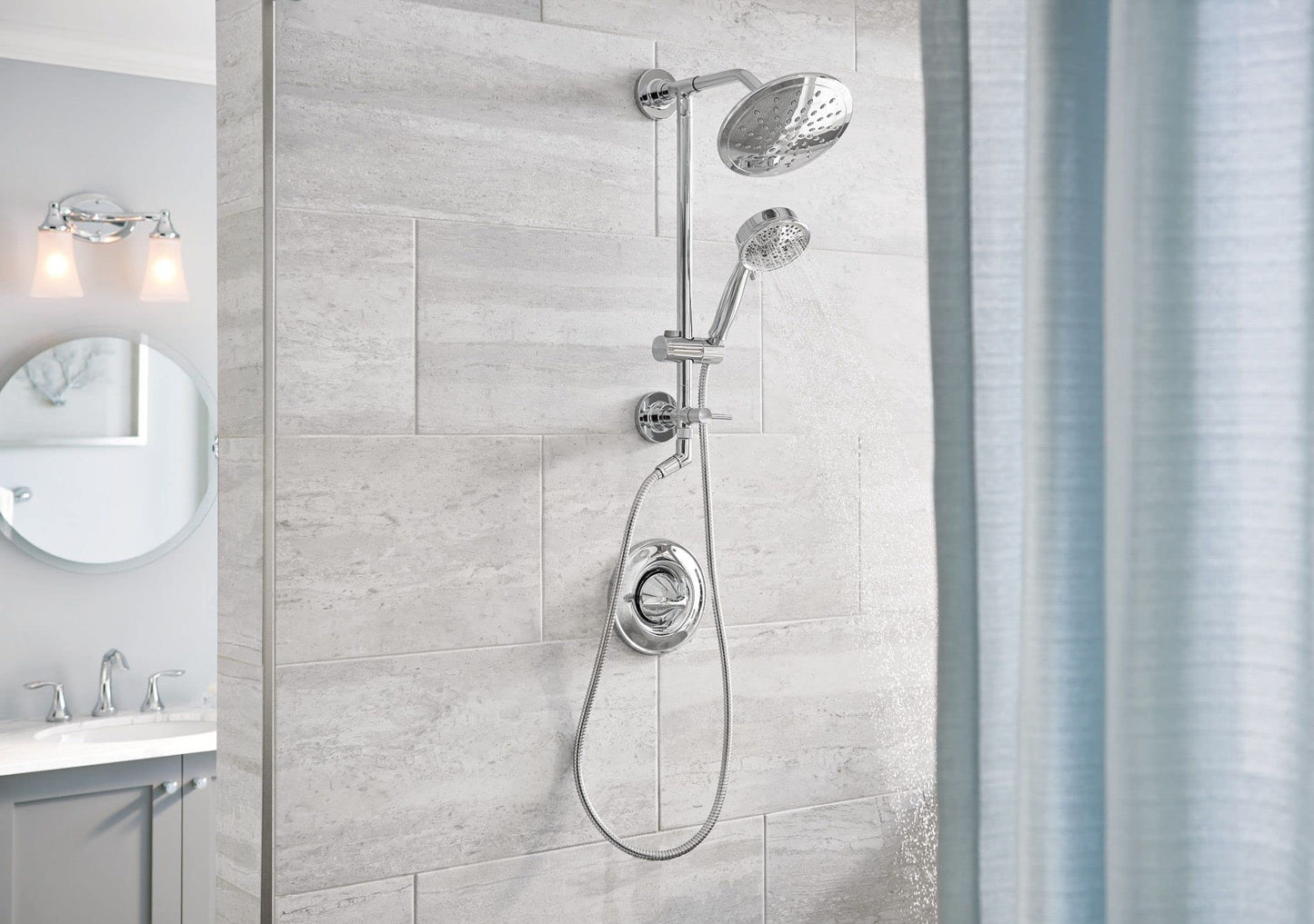 Moen Annex Chrome Shower Slidebar and Shower Hose System Trim, Valve Required, TS3661NH