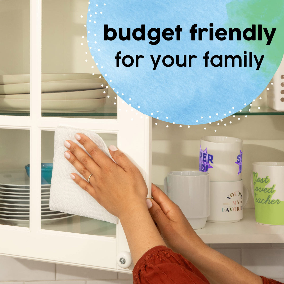 Bounty Essentials Select-A-Size Paper Towels, White, 12 Double Rolls = 24 Regular Rolls, 12 Count