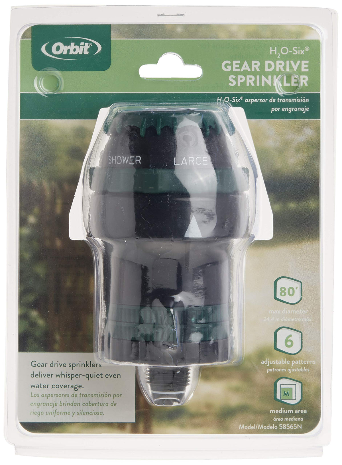 Orbit H2O-SixÂ® Gear-Drive Sprinkler
