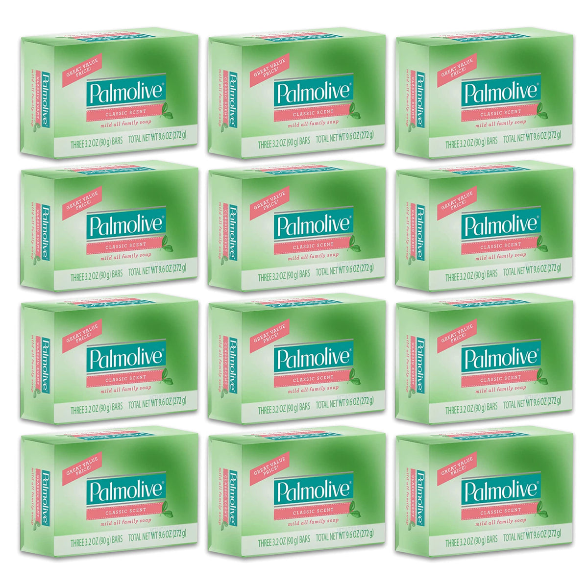 Palmolive Mild Soap Classic Scent 3.2 Oz., 12-Pack12