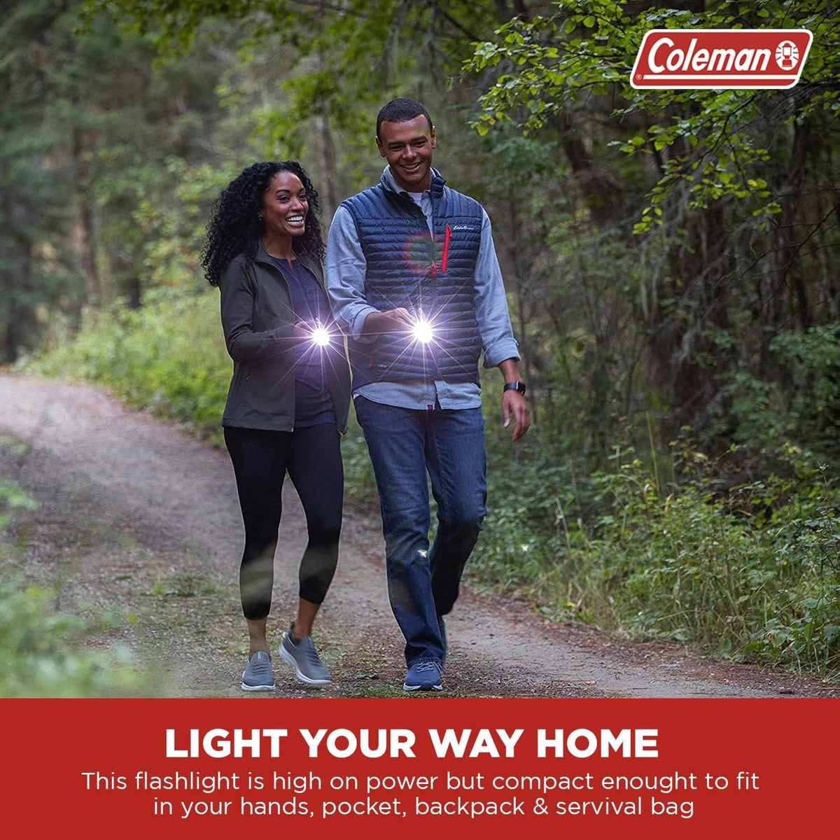 Coleman LED Flashlight | 325 Meter Flashlight with BatteryGuard