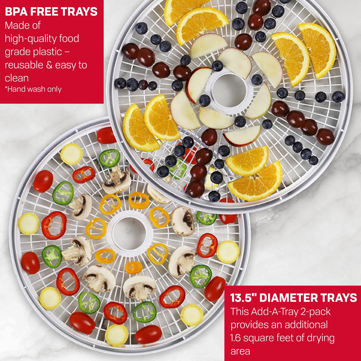 NESCO LT-2SG Plastic 13 1/2" Add-A-Trays, accessory, Gray