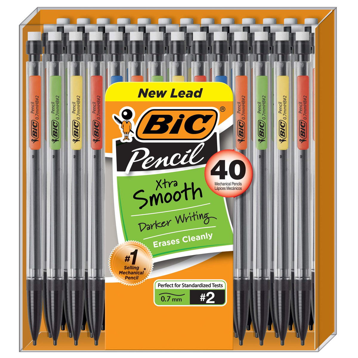 BIC Xtra Smooth Mechanical Pencil, Medium Point (0.7mm), 40-Count