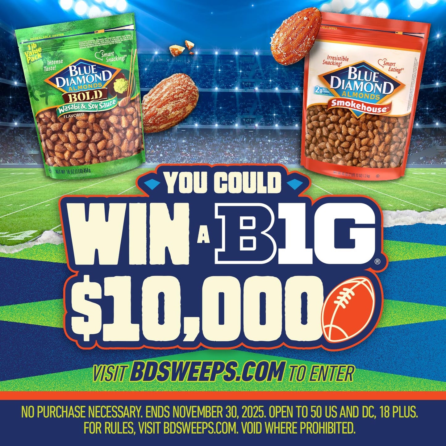 Blue Diamond Almonds Salt N' Vinegar Flavored Snack Nuts, Resealable Bag,1.56 Pound (Pack of 1)