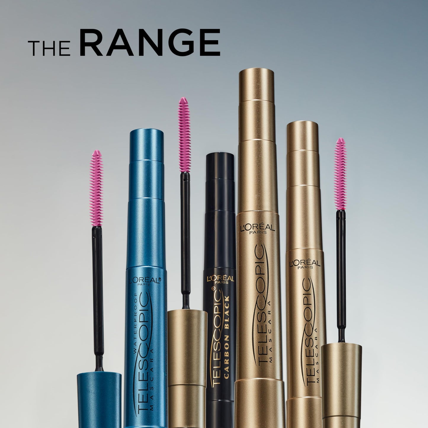 L'Oreal Paris Makeup Telescopic Original Lengthening, Lash Separating Mascara with Dual Precision Brush, Washable, Black, 0.27 Fl Oz., 2 Count