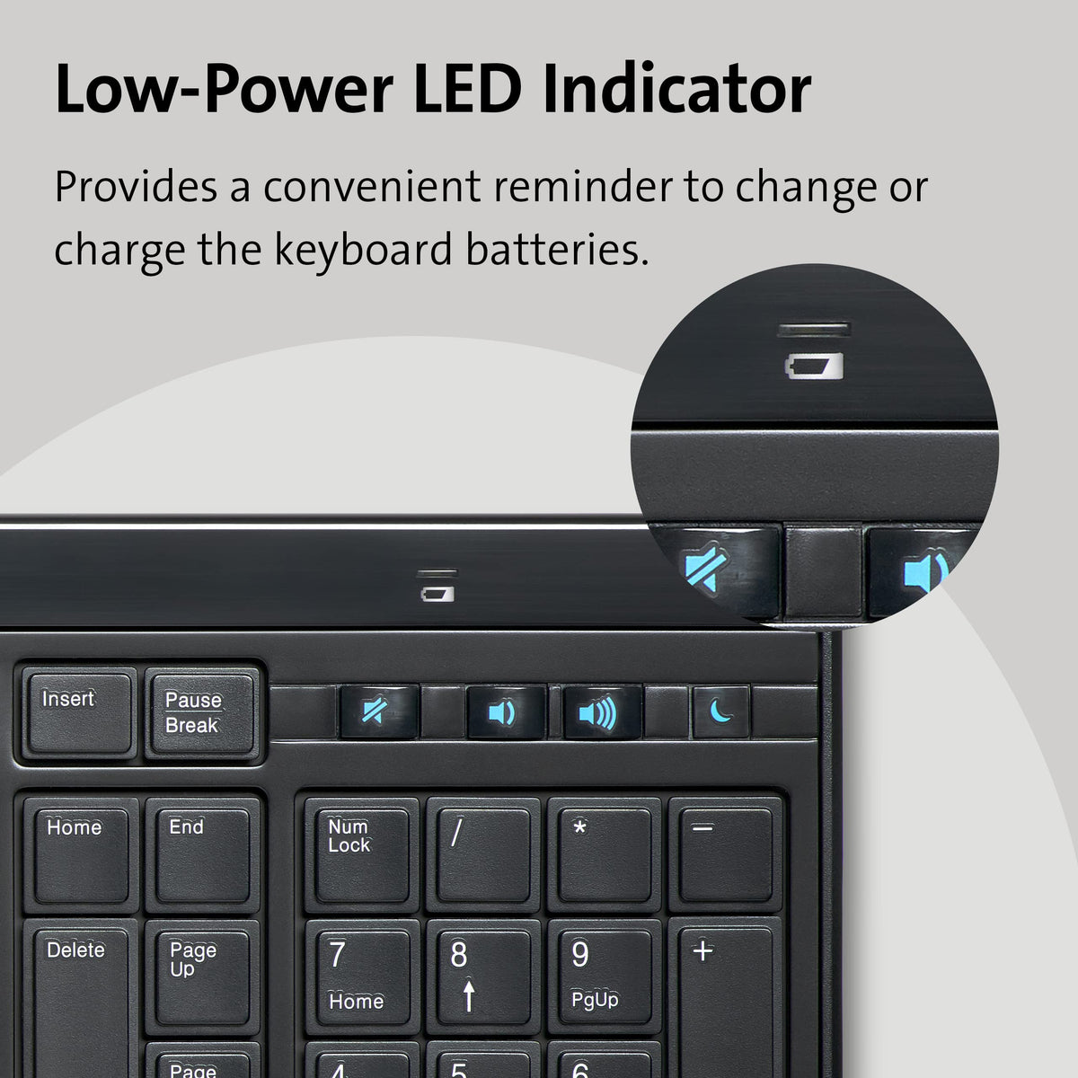 Kensington Slim Type Wired Keyboard (K72357USA),Black