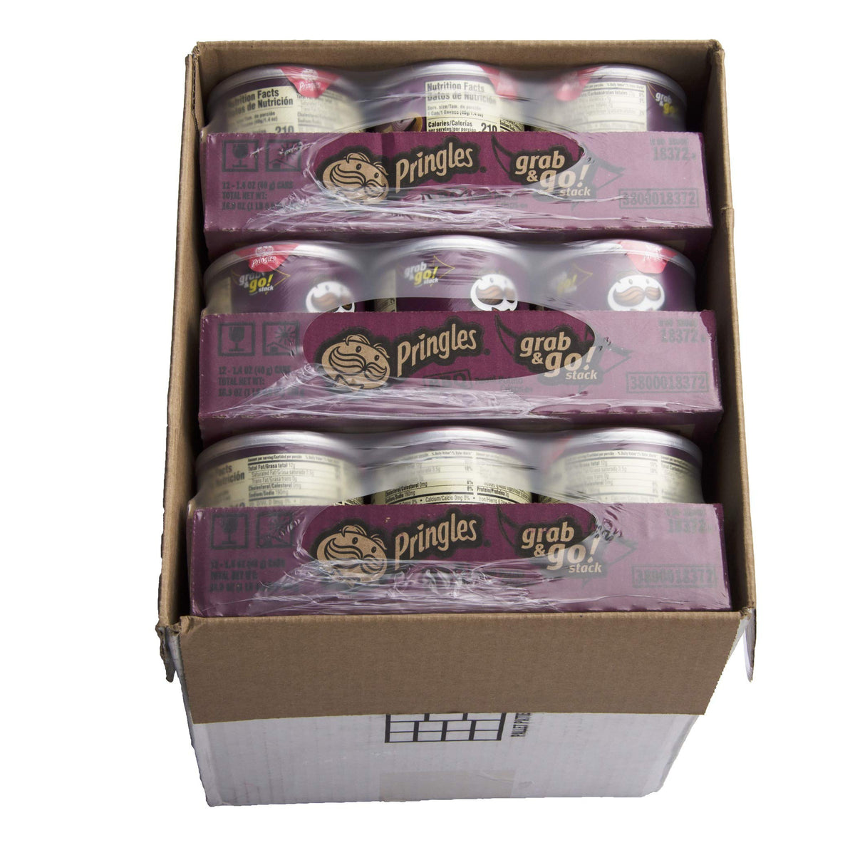 Pringles BBQ Pringles Potato Crisps Chips (Pack of 36)