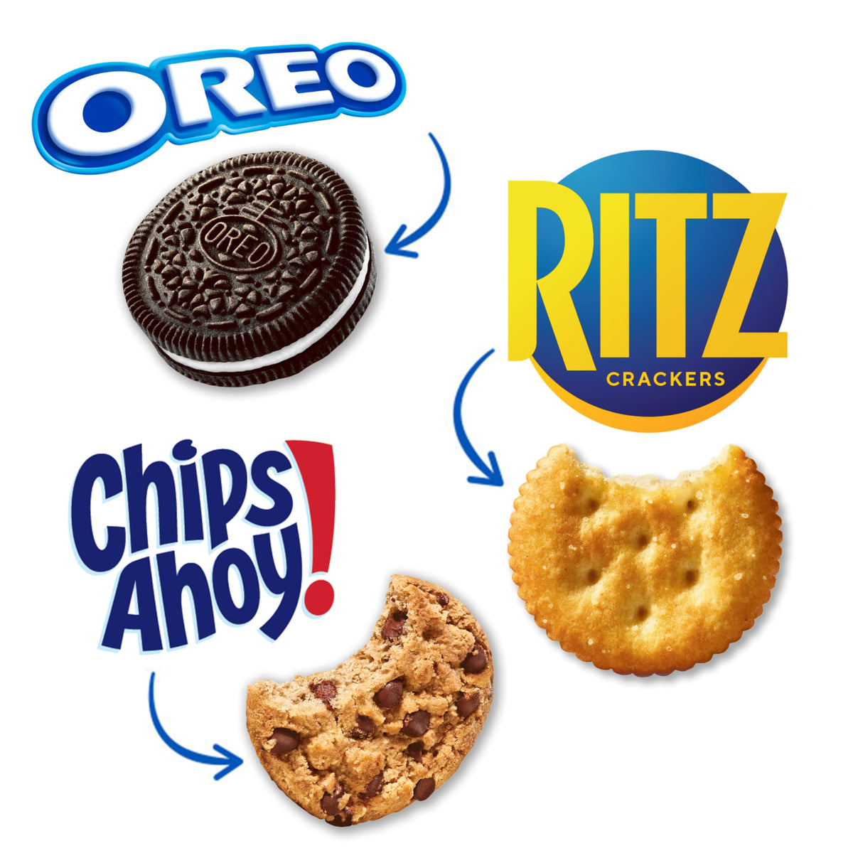 Nabisco Cookies & Cracker Variety Pack, OREO, RITZ & CHIPS AHOY!, 30 Snack Packs
