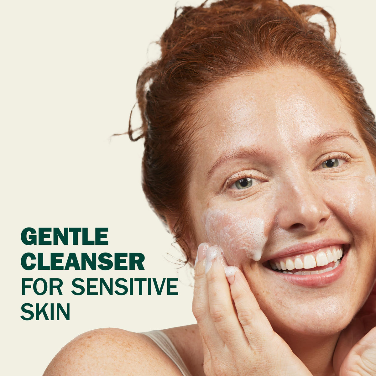 Olay Sensitive Facial Cleanser with Oat Extract Gentle Cream Cleanser, 16 fl oz
