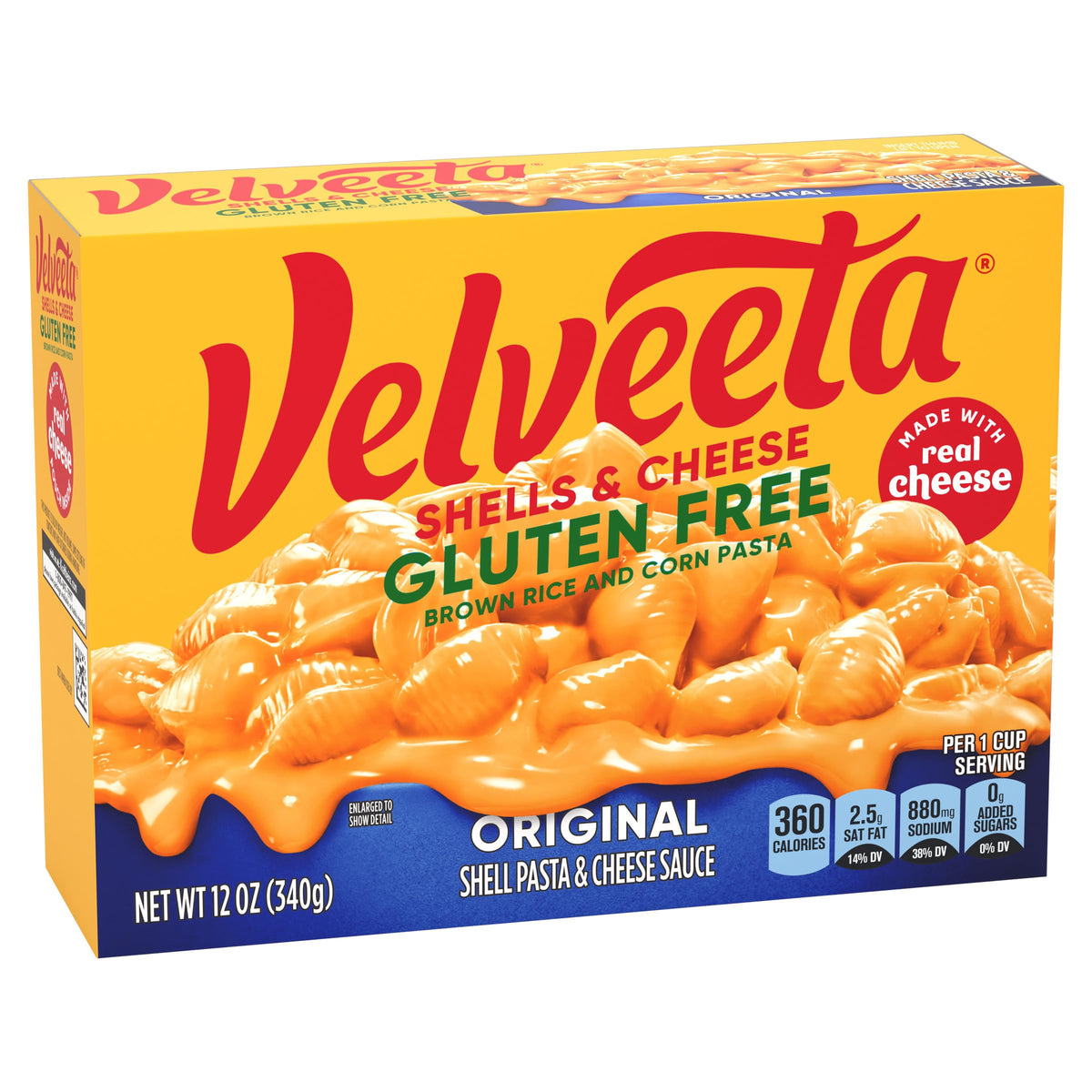 Velveeta Gluten Free Shells & Cheese, 12 oz Box