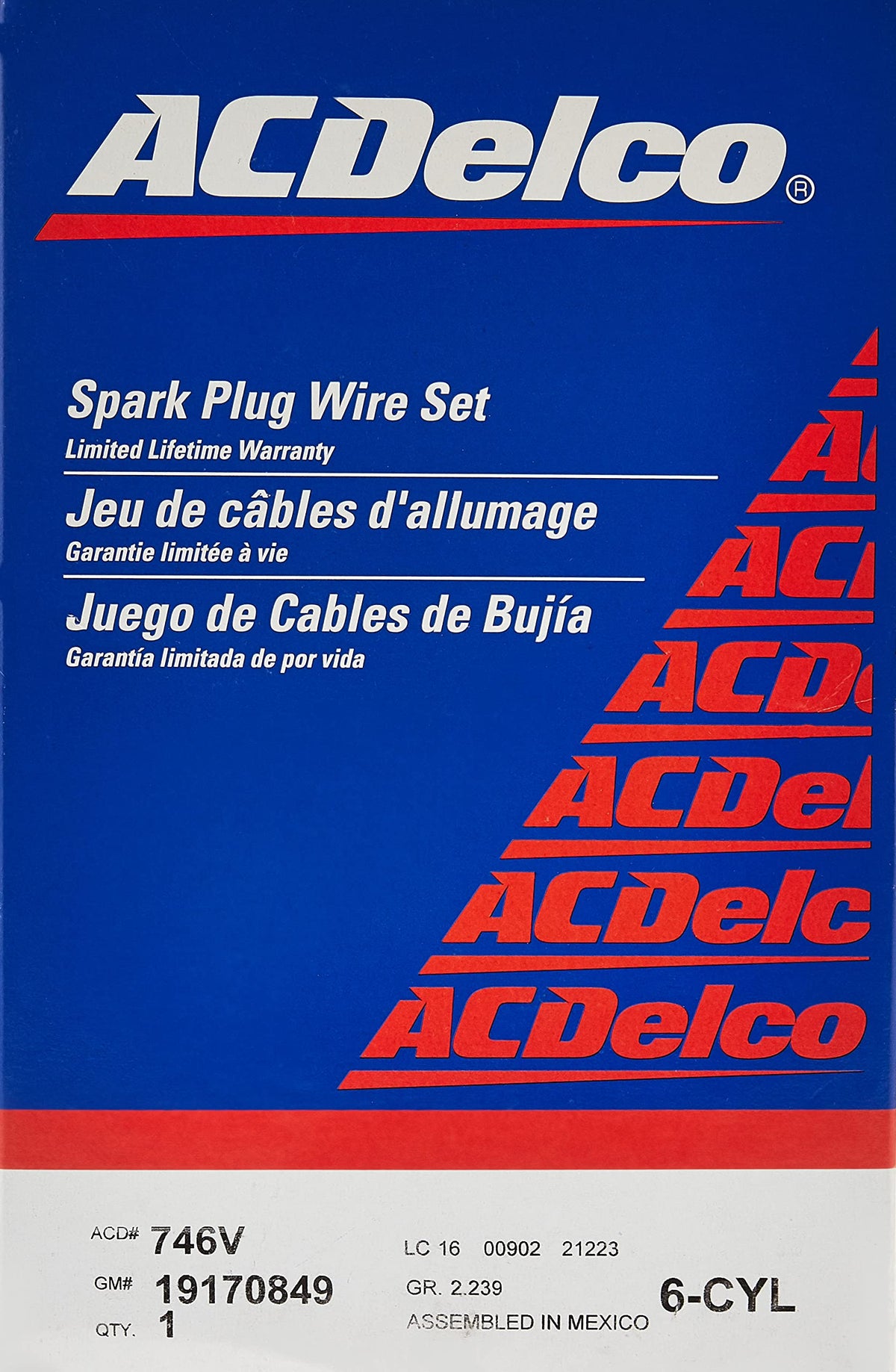 ACDelco GM Original Equipment 746V Spark Plug Wire Set