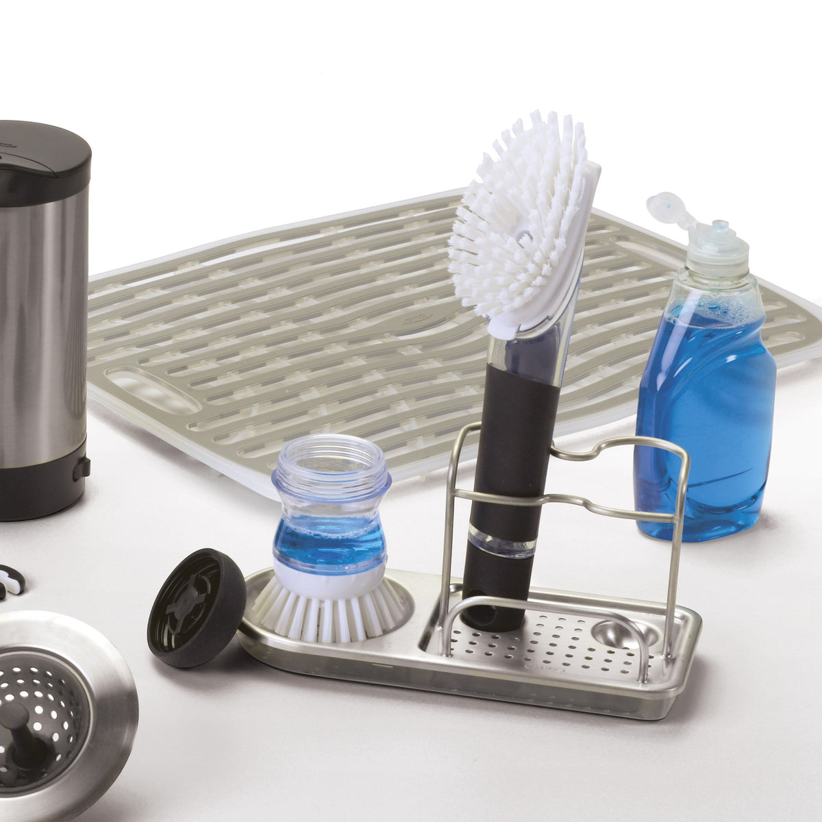 OXO Good Grips Stainless Steel Sink Caddy, Gray