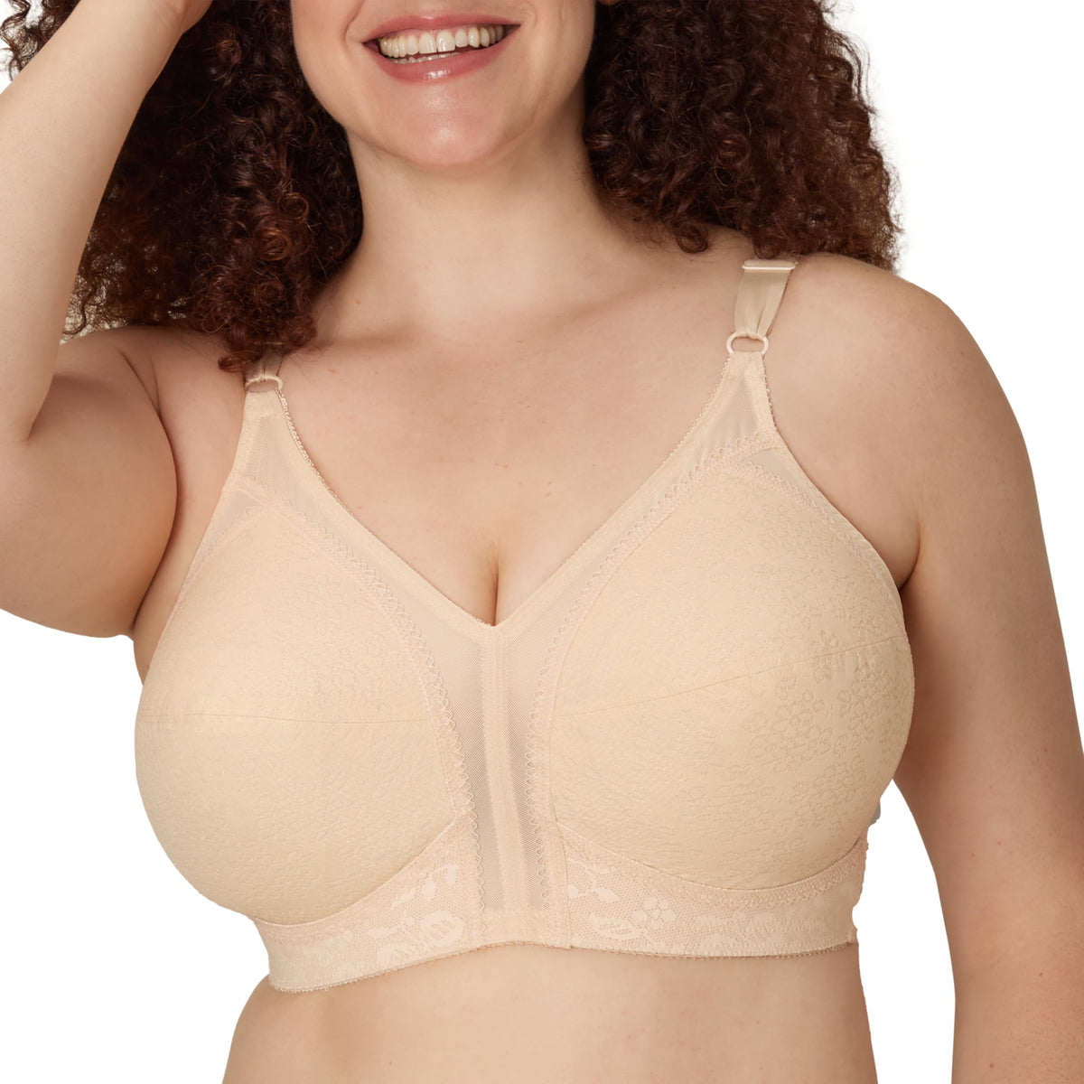 PLAYTEX Womens 18 Hour Sensational Support Wireless Us0020 Bras, Natural Beige, 36D US