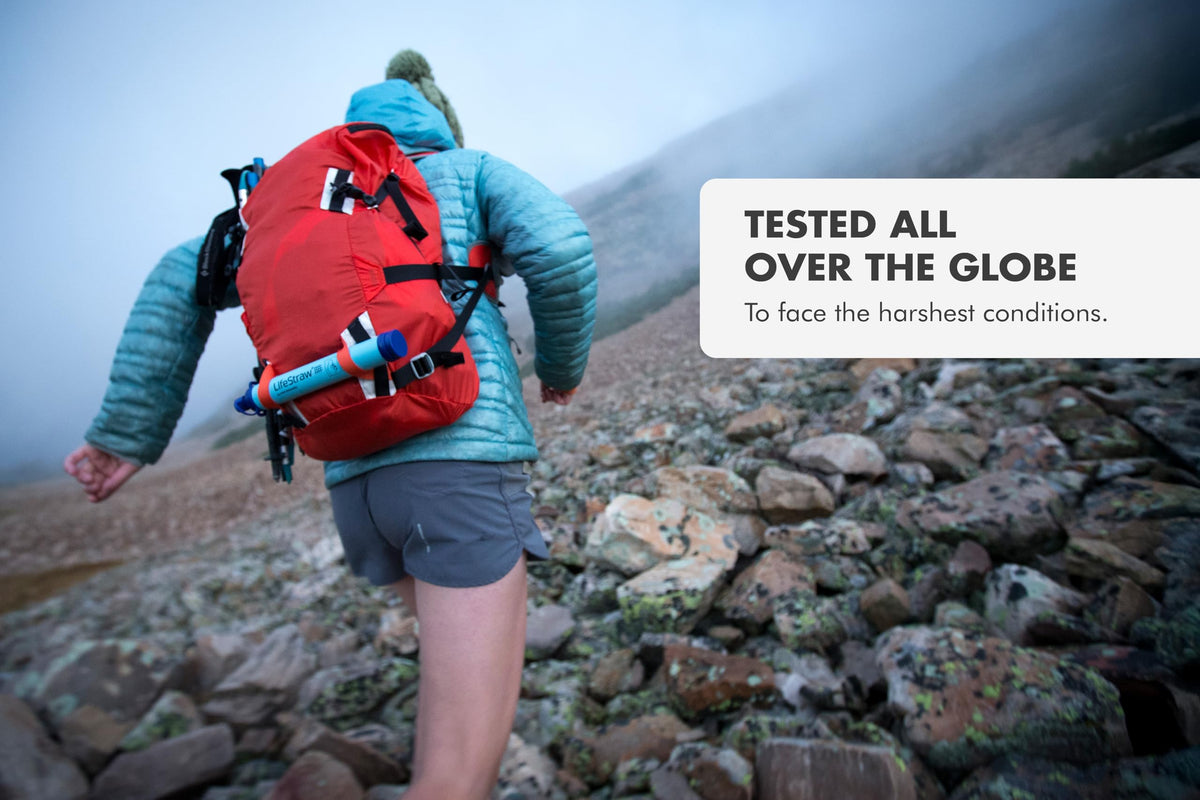 LifeStraw Personal Water Purifier for Hiking, Camping, Travel, and Emergency Preparedness