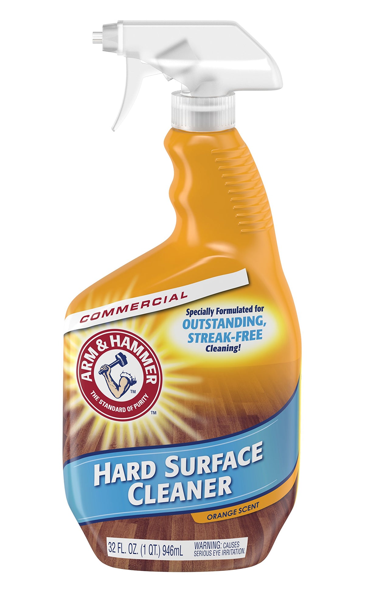 Arm & Hammer Hard Surface Cleaner, Orange Scent, 32 Oz Trigger Spray Bottle, 6/ct