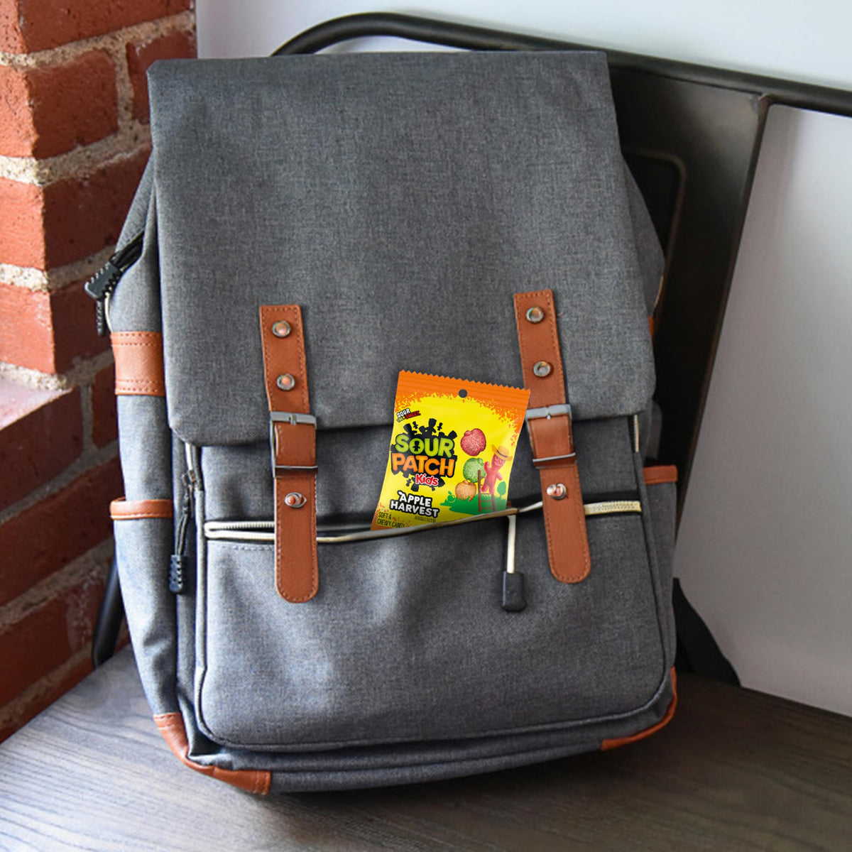 SOUR PATCH KIDS Apple Harvest Soft & Chewy Candy, Bulk Candy, 12-3.58 oz Bags