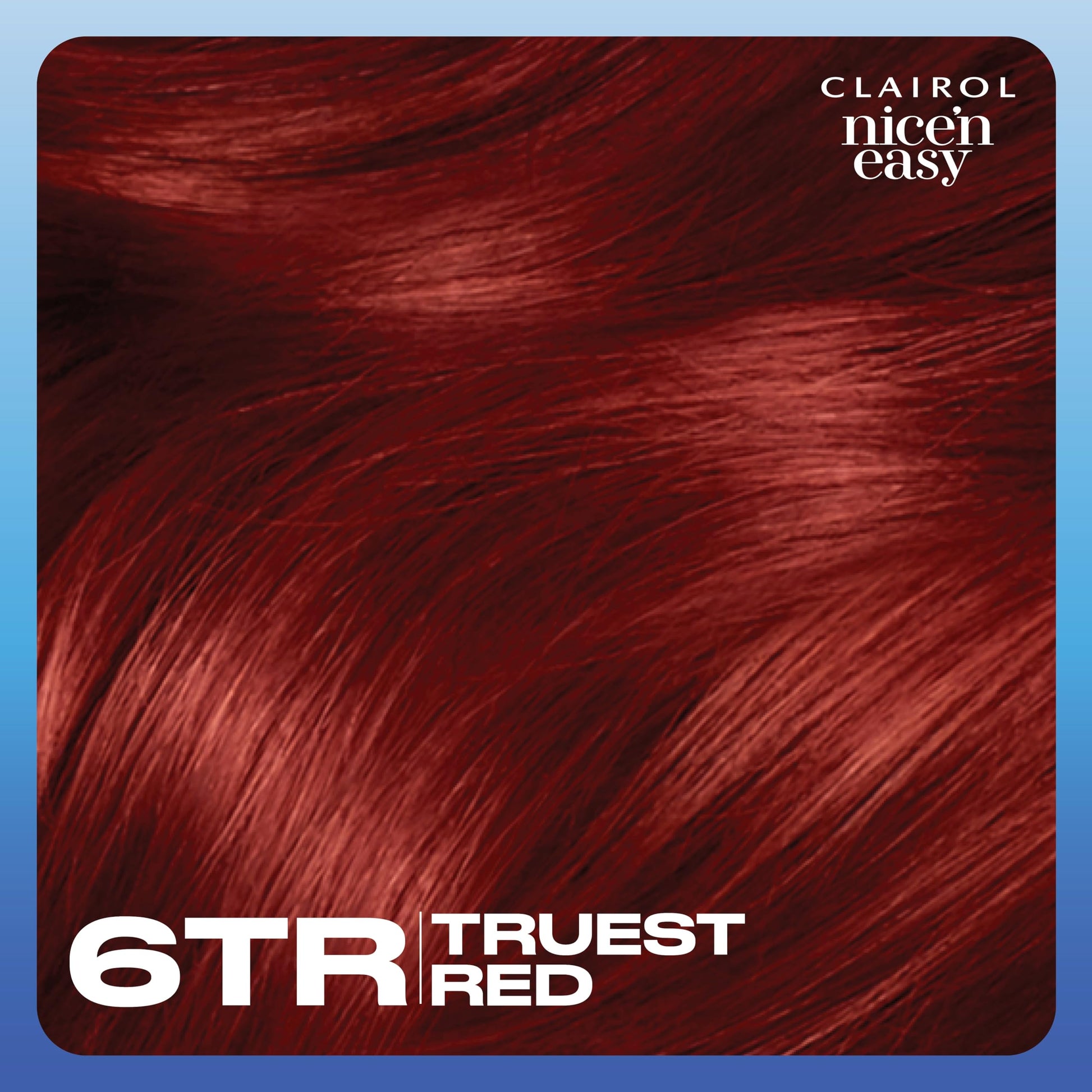 Clairol Nice'n Easy Permanent Hair Dye, 6TR Truest Red Hair Color, Pack of 1