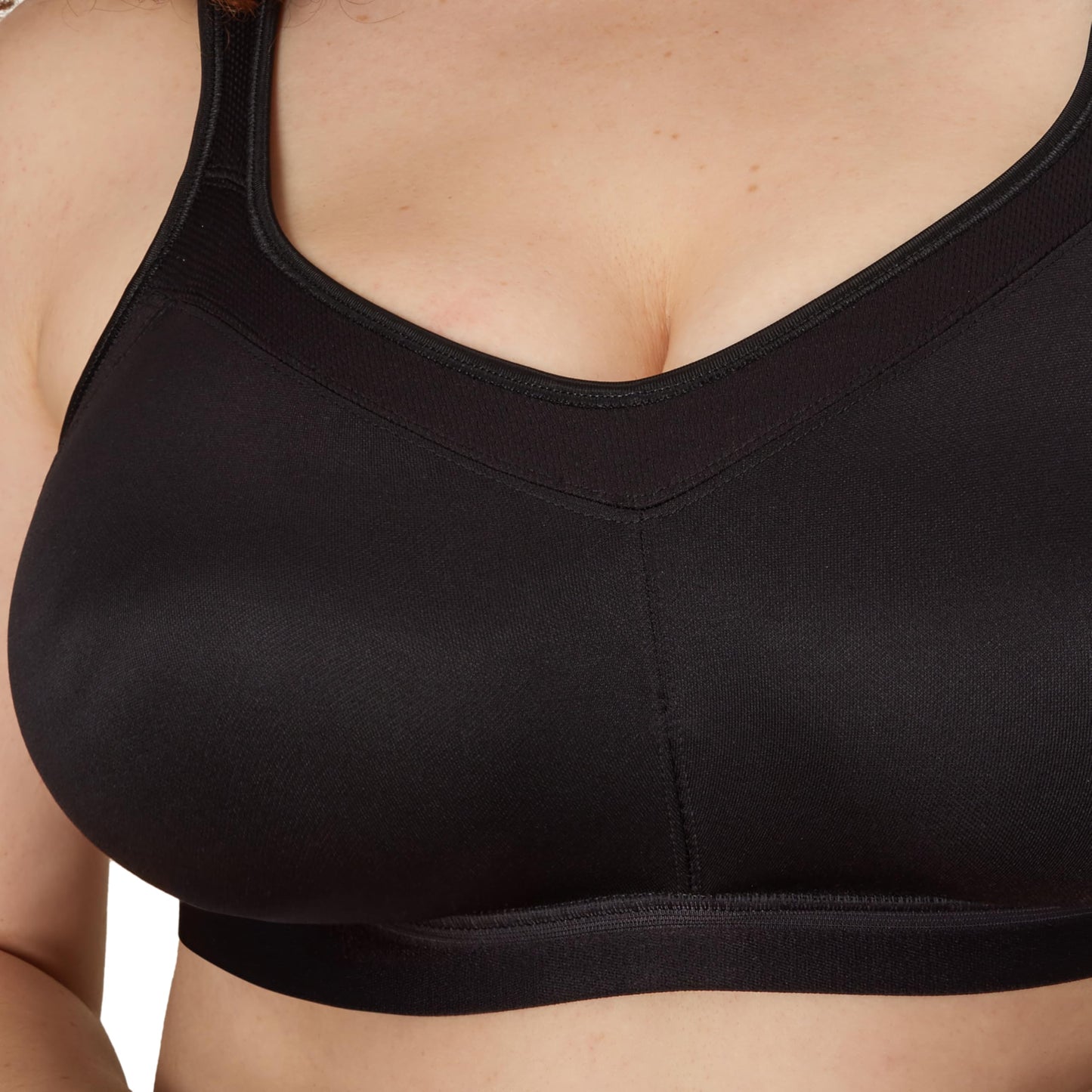 PLAYTEX Womens 18 Hour Wireless Seamless Full-coverage T-shirt With Smoothing Support, Us4159 Bras, Real Black, 44D US