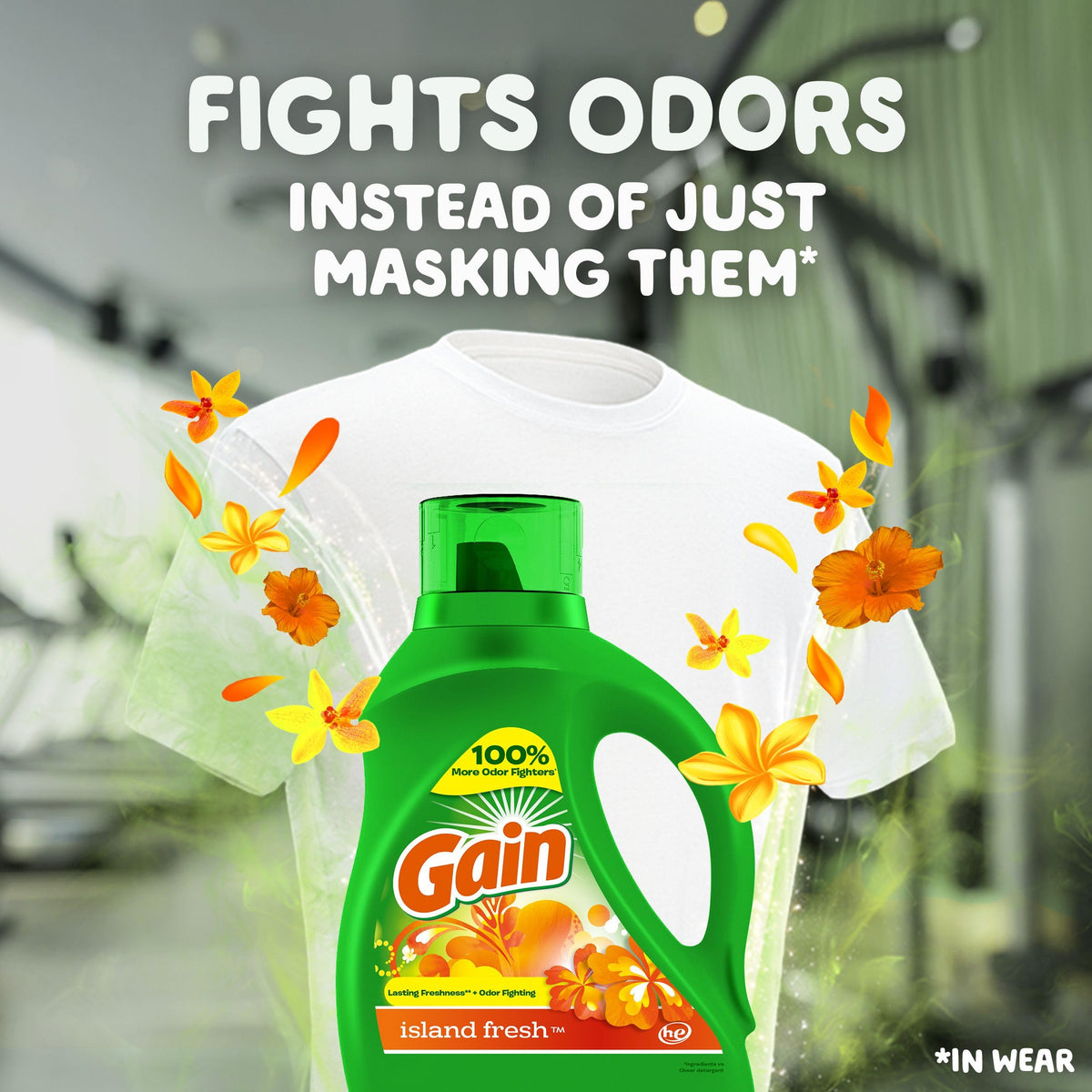 Gain Island Fresh 46 FL oz (1.36L) Liquid Detergent