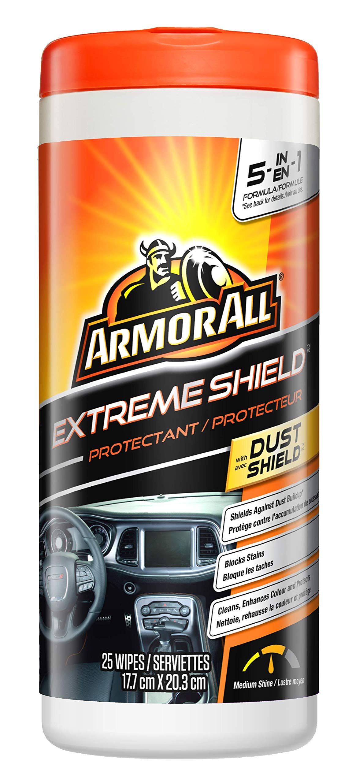 Armor All Extreme Shield Protectant Wipes - 25 Pack