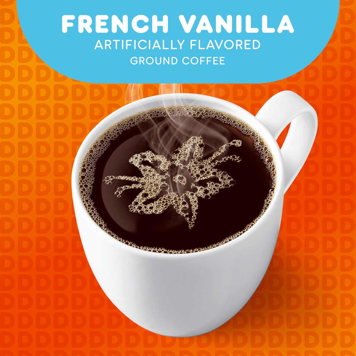 Dunkin' French Vanilla Flavored Ground Coffee, 12 Ounces (Pack of 6)