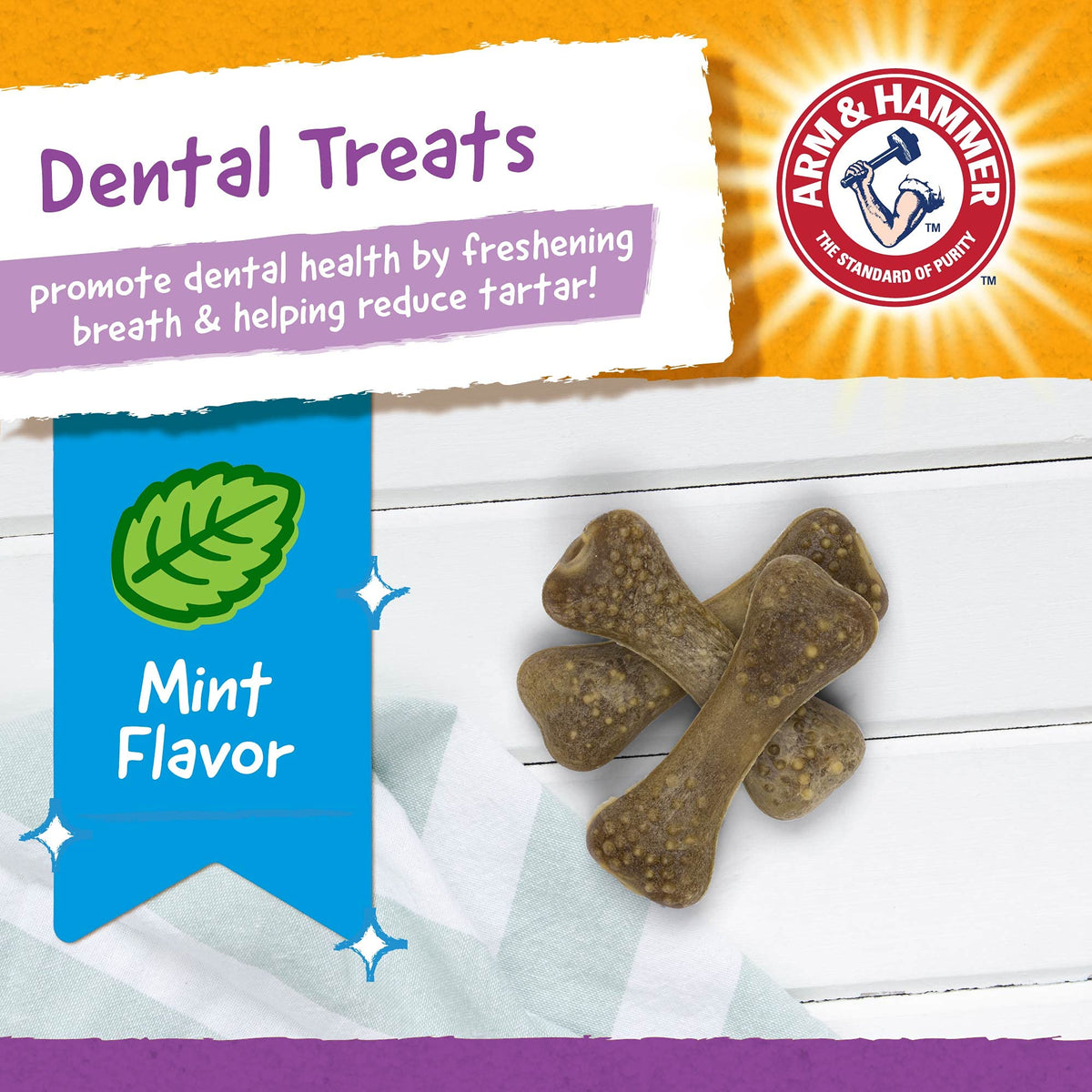 Arm & Hammer for Pets Nubbies Dental Treats for Dogs | Dental Chews Fight Bad Breath, Plaque & Tartar Without Brushing | Mint Flavor Value Bucket, 139 Pcs