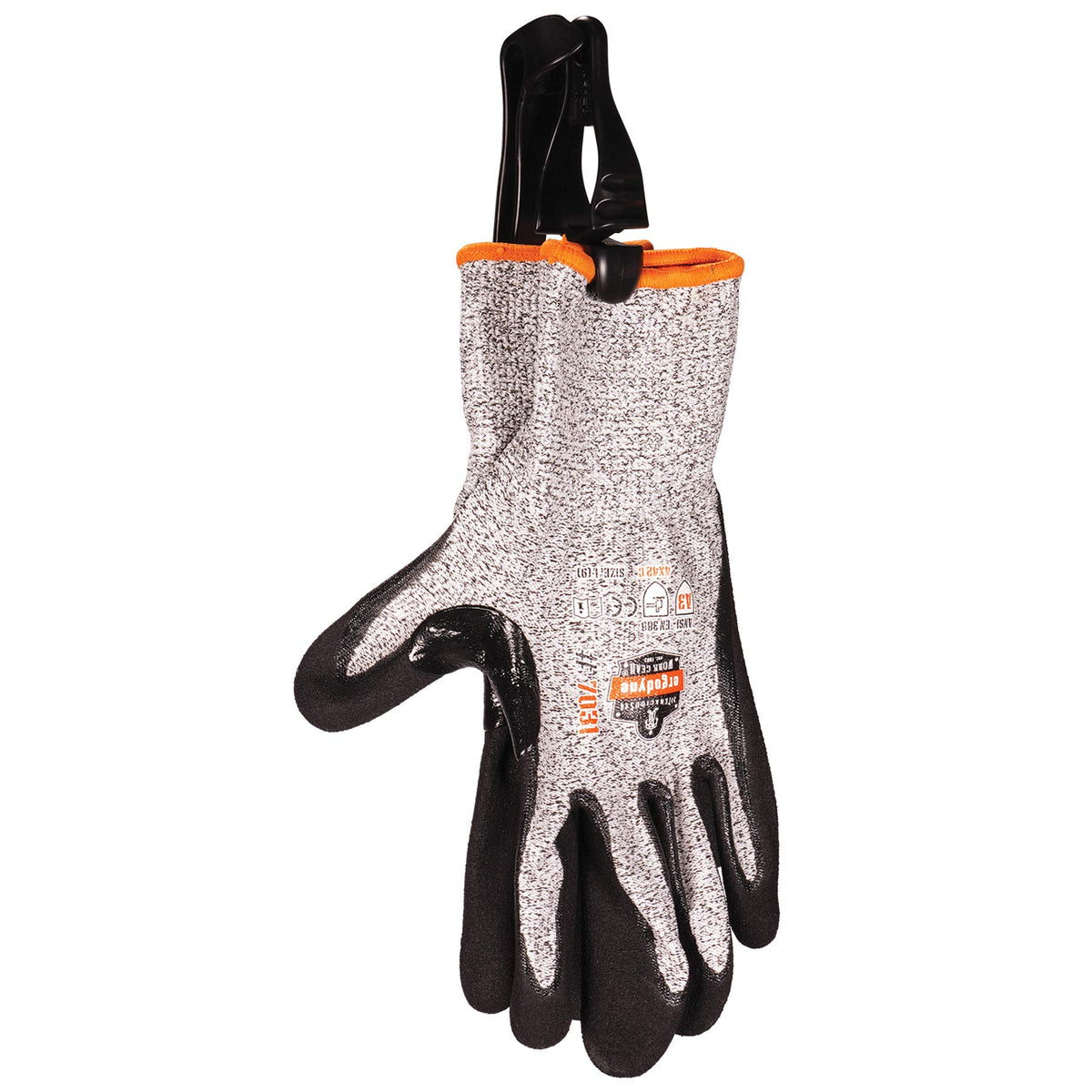 Ergodyne Squids 3405 Glove Clip Holder - Belt Clip,Black