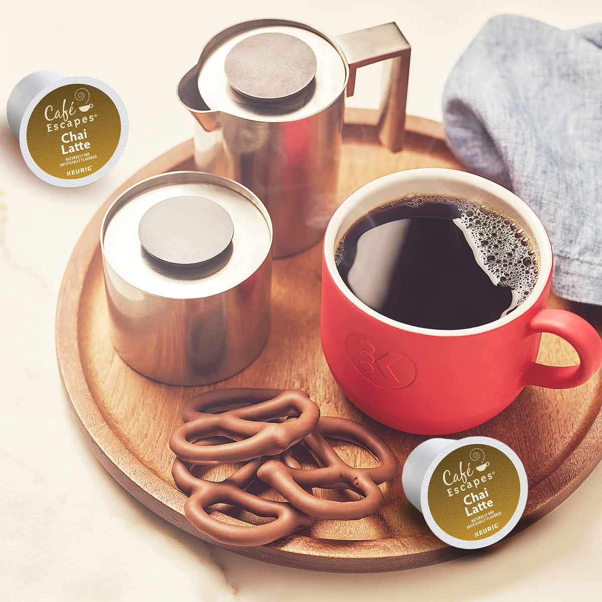 Café Escapes Chai Latte Keurig Single-Serve K-Cup Pods, 24 Count