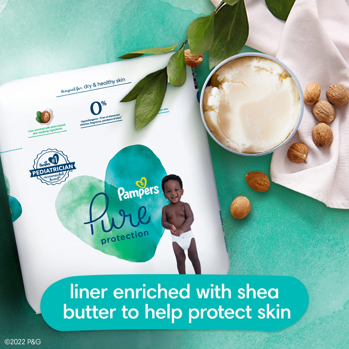 pampers Pure Protection Diaper Size 2 29 ct Old