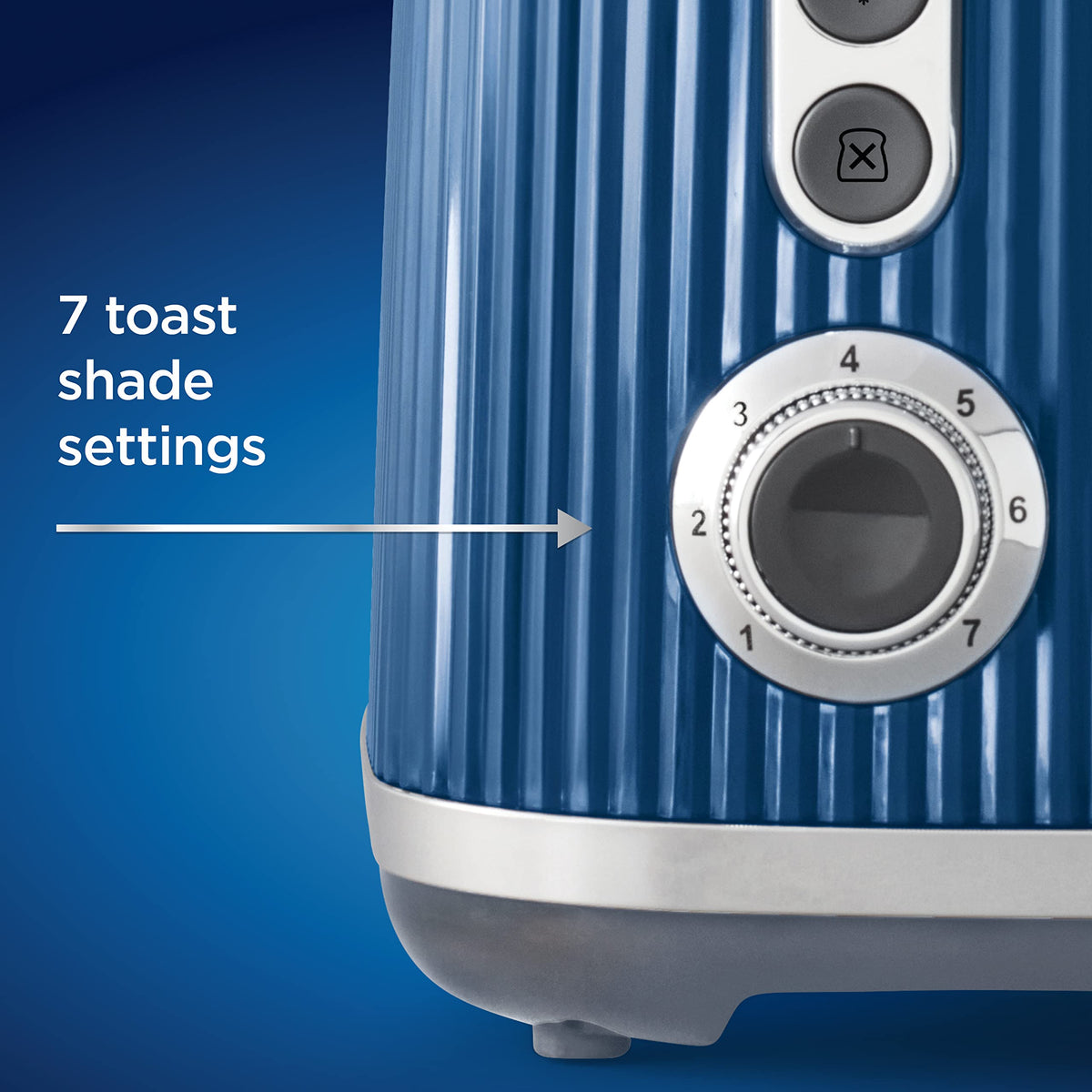 OsterÂ® Retro 2-Slice Toaster with Quick-Check Lever, Extra-Wide Slots, Impressions Collection, Blue