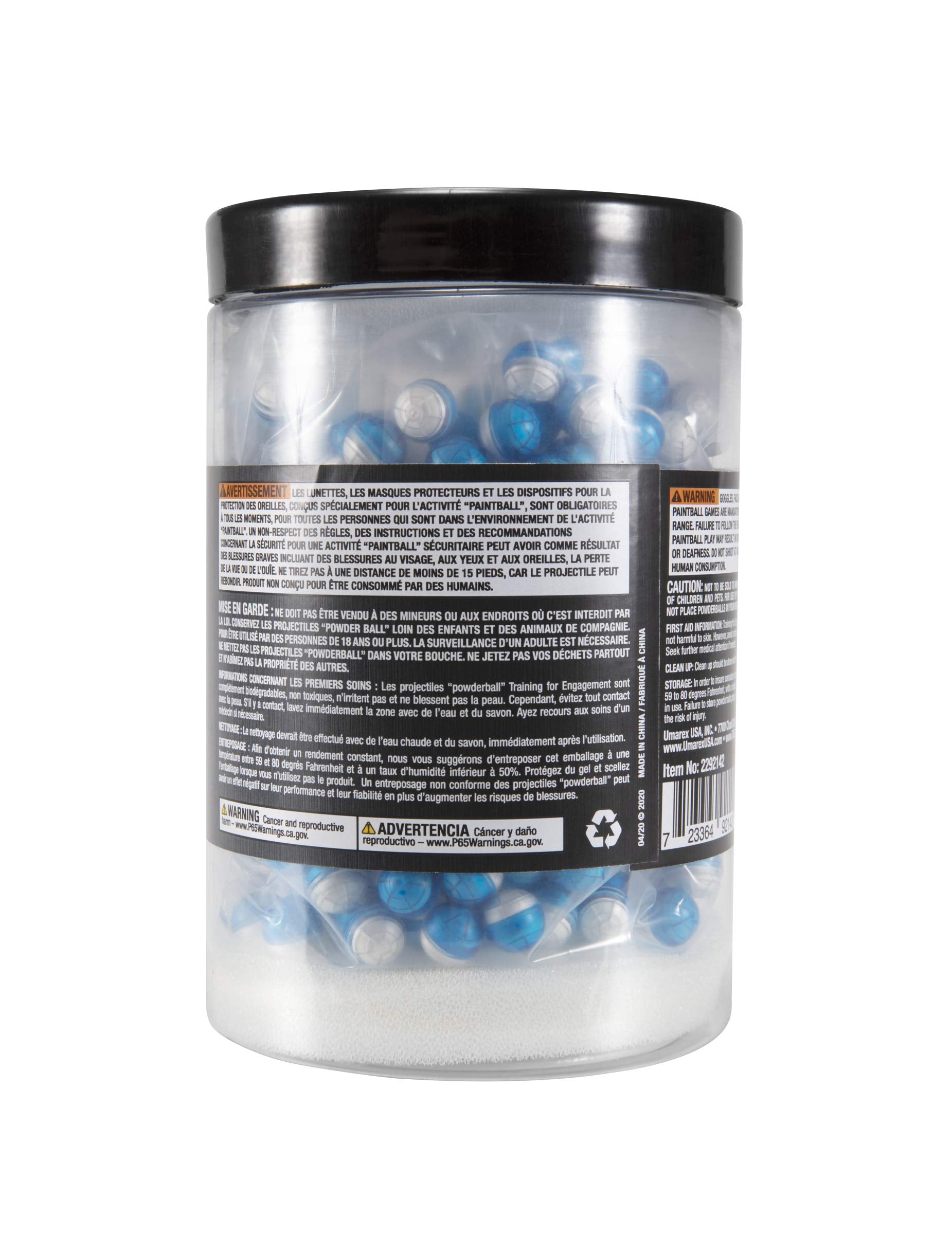 Umarex T4E Premium .43 Caliber Powder Ball Ammo for Paintball Guns, 500 Count, Multi (Powder Ball .43 Caliber)