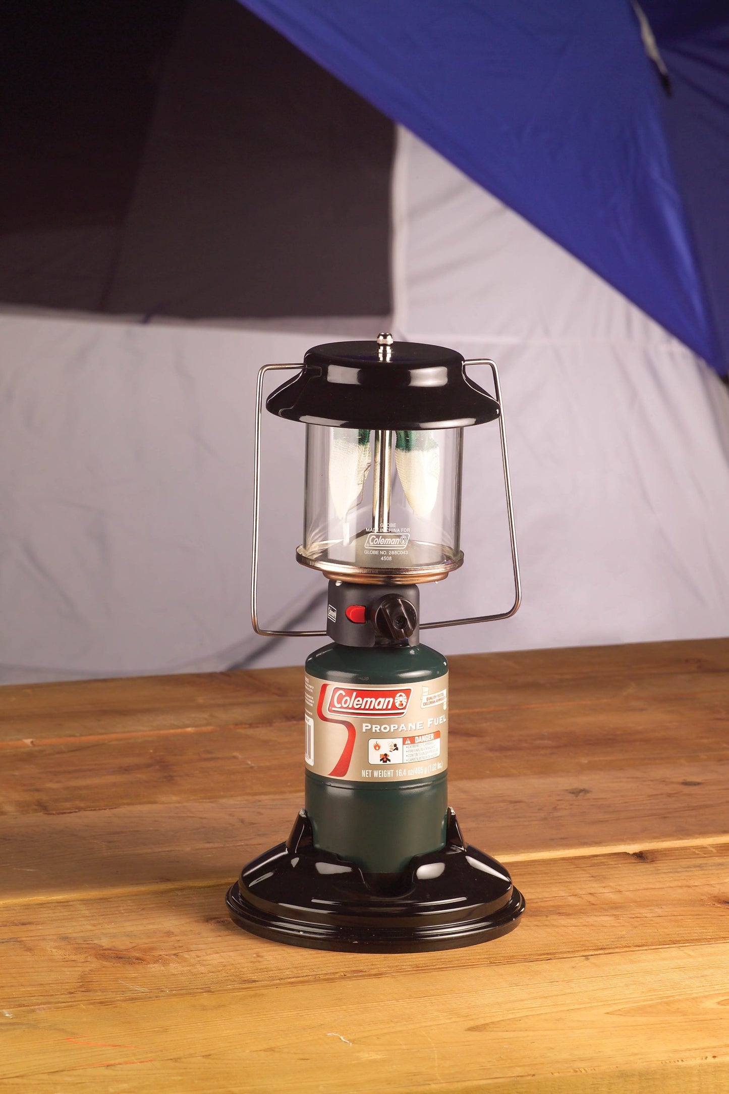Coleman QuickPack 2-Mantle Propane Lantern with Carry Case 1000 Lumens Lantern with Adjustable Brightness & Push-Button Starter No Matches Needed Great for Camping Power Outage & More