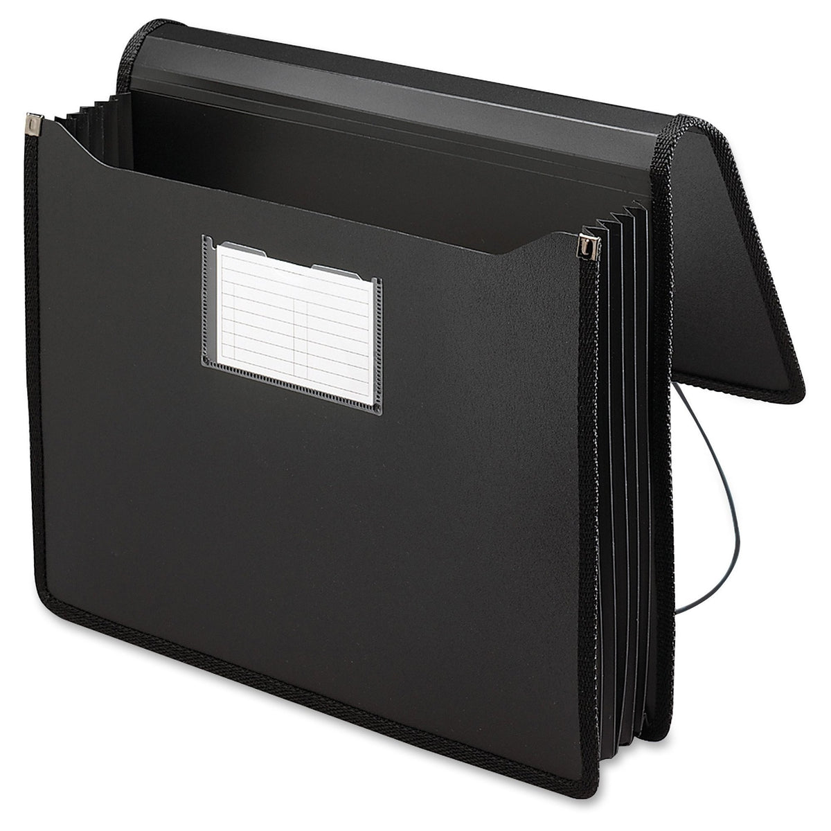 Smead Poly Premium Expanding File Wallet with Closure, 5-1/4" Expansion, Letter Size, Black (71500)