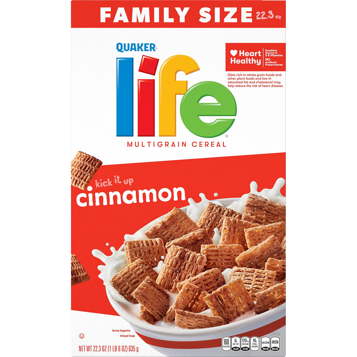 Life Cinnamon Cereal, 22.3OZ Box (Pack of 2)