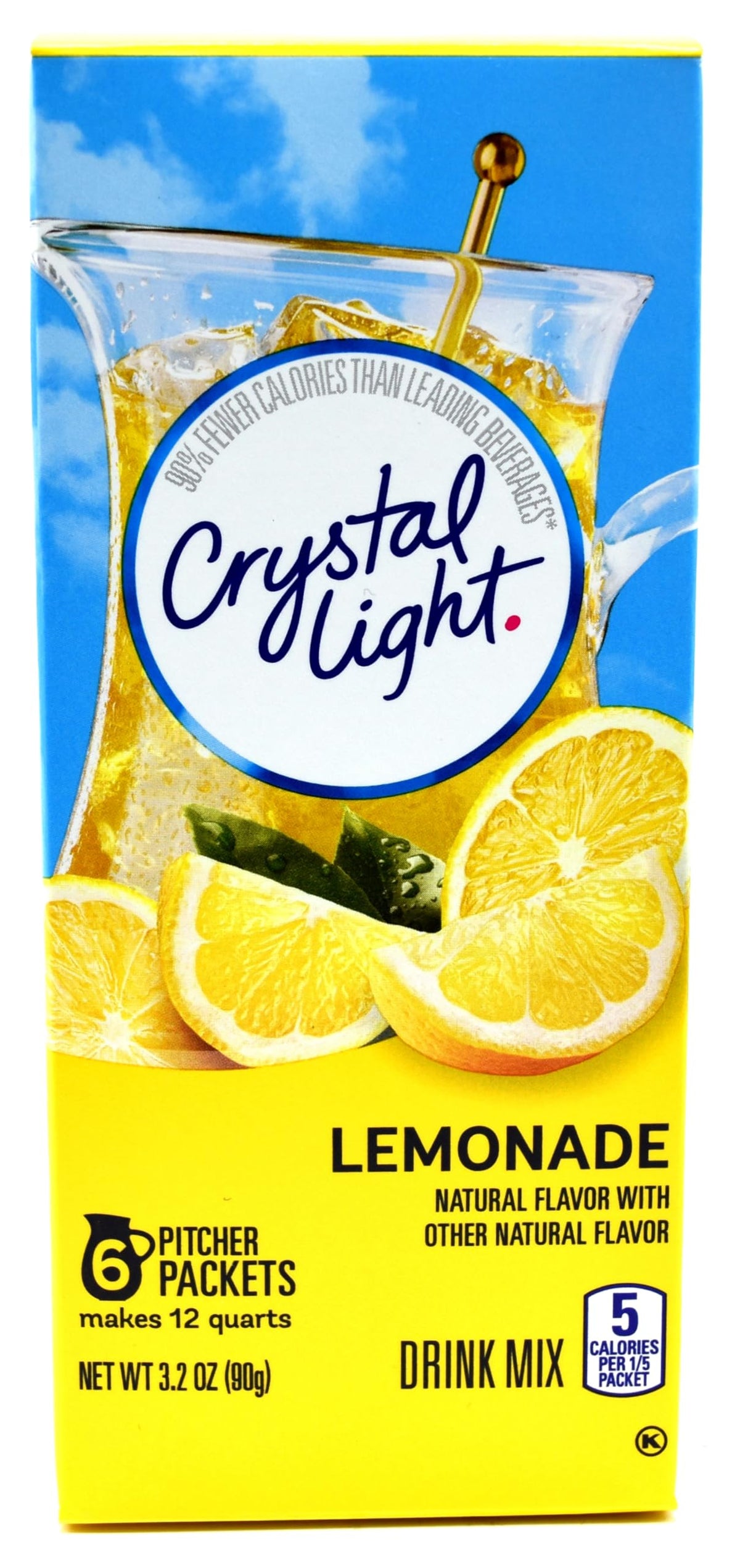 Crystal Light Lemonade Drink Mix (24 Pitcher Packets, 4 Canisters of 6)
