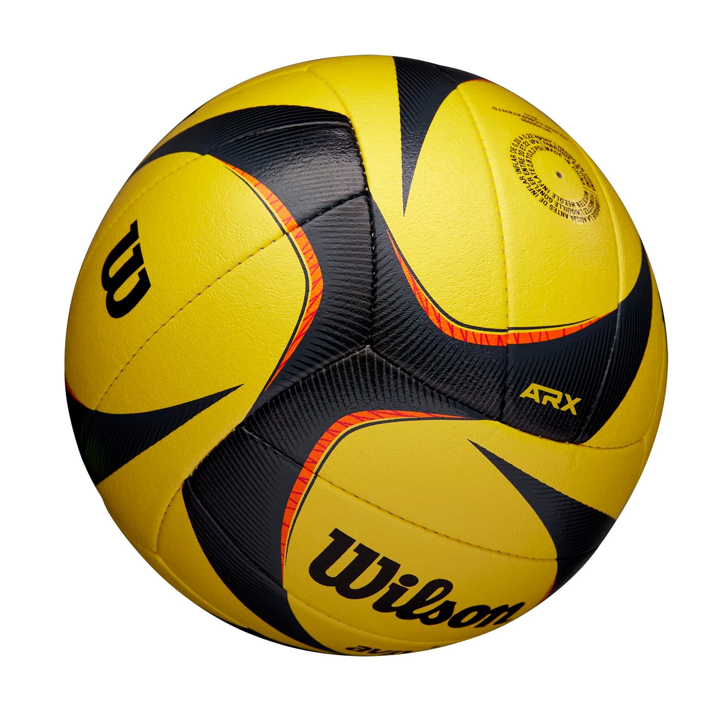 WILSON AVP Arx Game Volleyball - Official Size, Yellow/Black