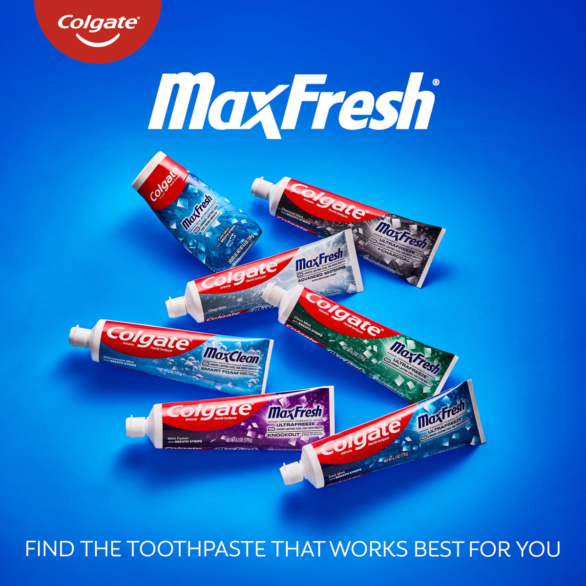 Colgate MaxFresh Clean Mint Toothpaste, 6.3 oz
