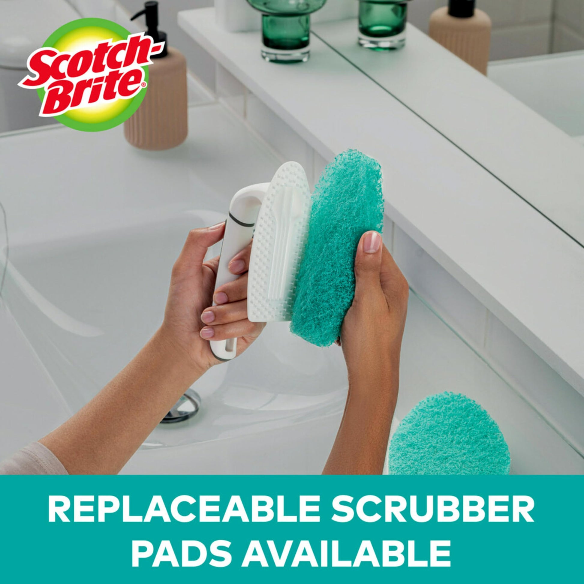 Scotch-Brite Non-Scratch Tub & Tile Scrubber, 6 Count