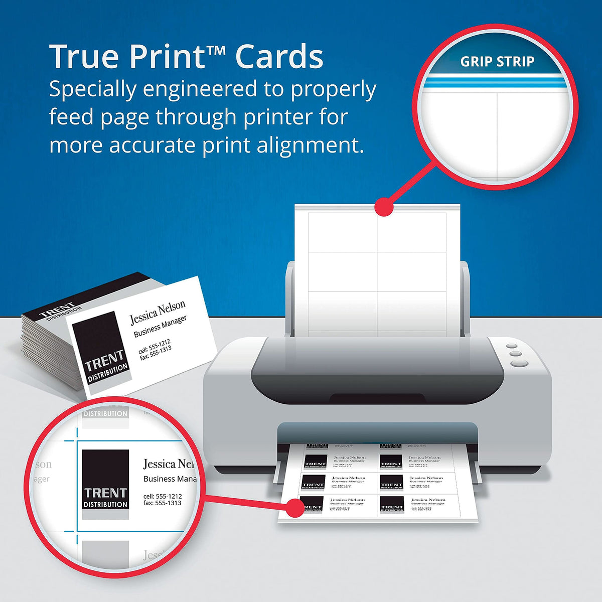 AVE8873 - Avery 2-Side Printable Clean Edge Business Cards