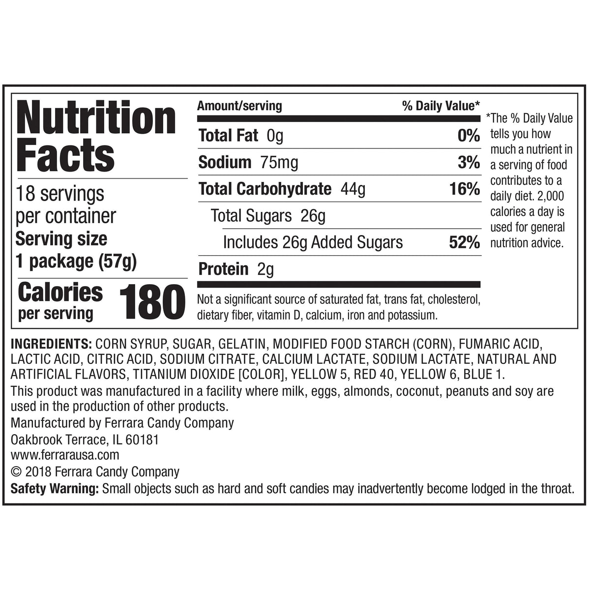 Trolli Sour Brite Crawlers Minis Candy, Sour Gummy Worms, 2 Ounce Treat-Size Pouches (Pack Of 18)