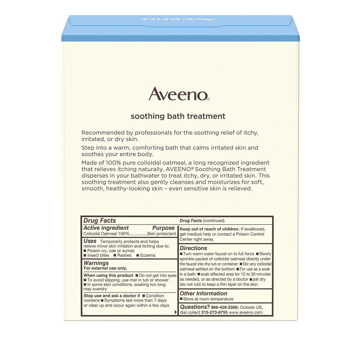 Aveeno Soothing Bath Treatment (8 Single Use Bath Packets)