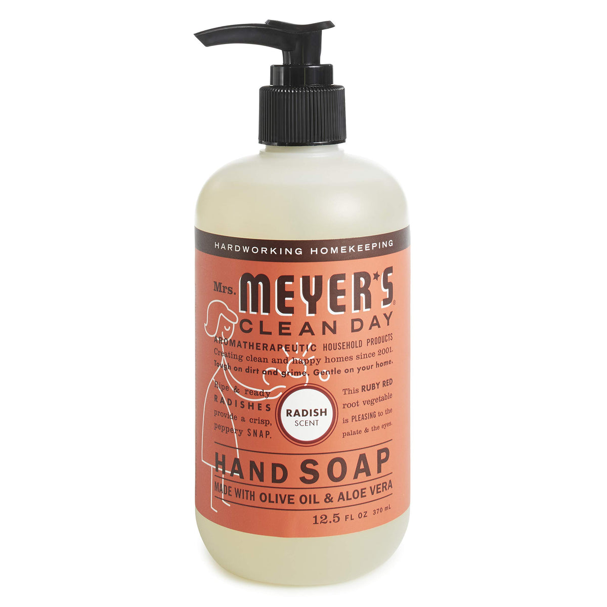 MRS. MEYER'S CLEAN DAY Liquid Hand Soap, Radish Scent,12.5 Fl Oz. (Pack of 3)