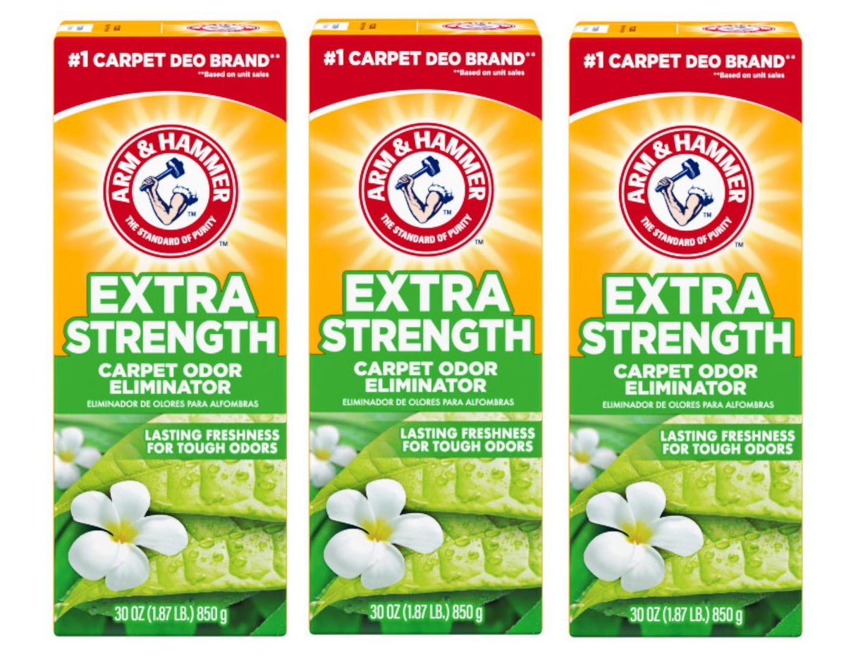Arm & Hammer Extra Strength Carpet & Room Odor Eliminator-30 oz, 3 Pack