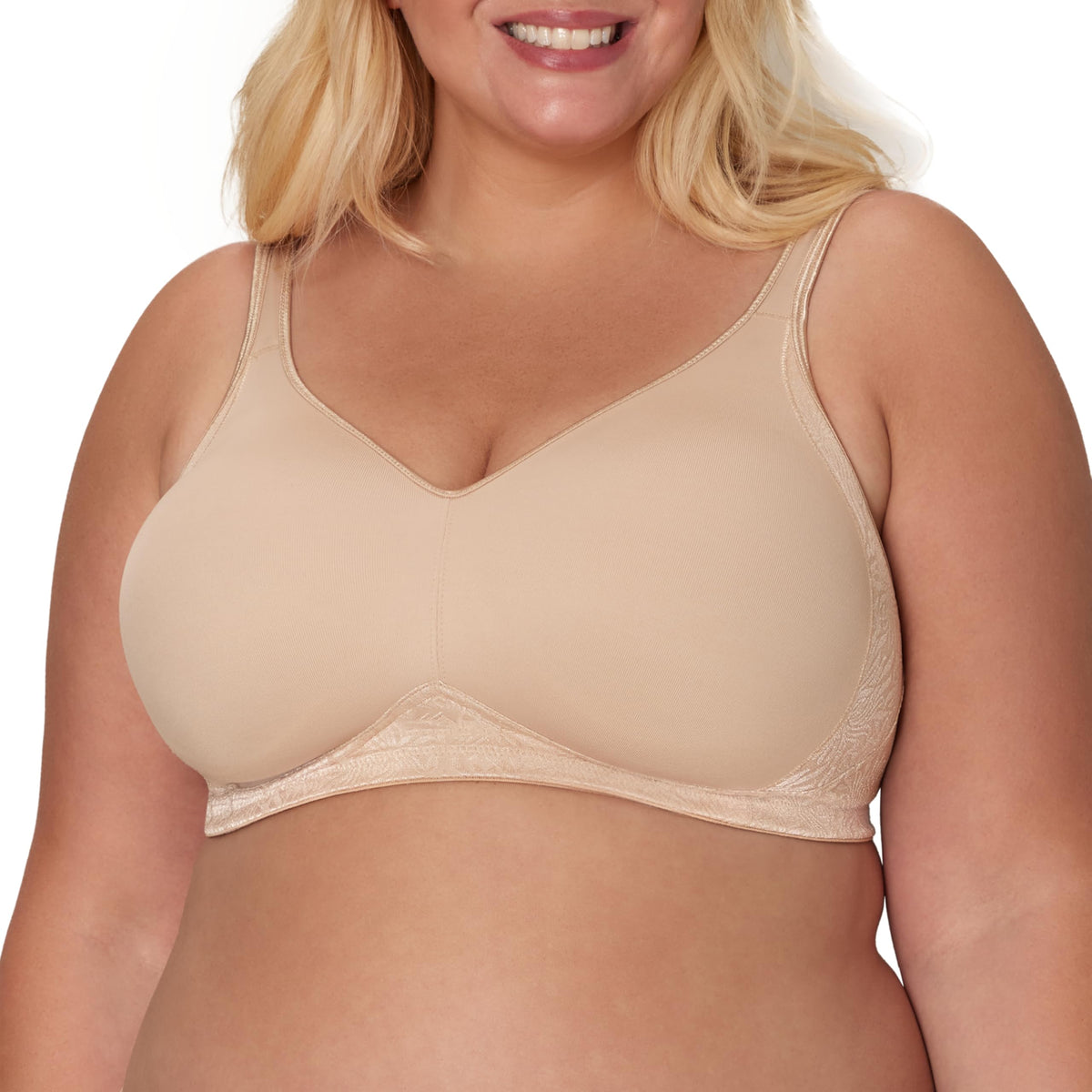 Playtex womens 18 Hour Seamless Smoothing Us4049, Available in Single and 2-pack Full Coverage Bra, Nude, 44B US