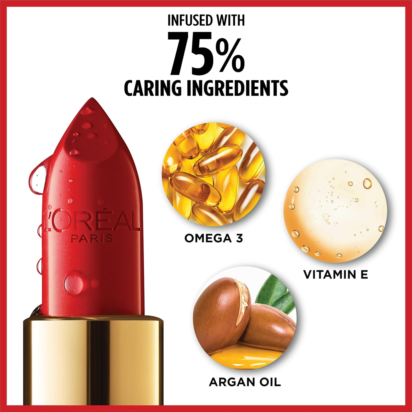 Lâ€™OrÃ©al Paris Colour Riche Original Creamy, Hydrating Satin Lipstick with Argan Oil and Vitamin E, Tickled Pink , 1 Count